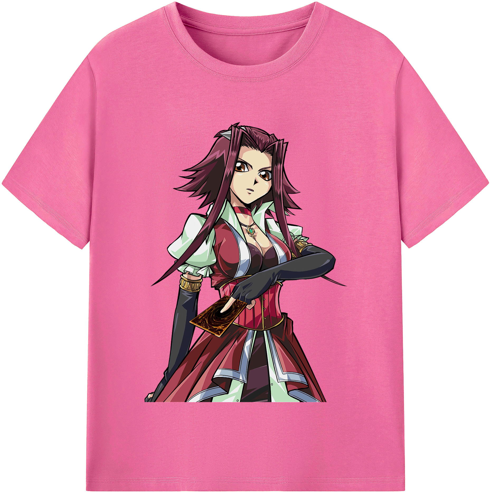 （画像用） 遊☆戯☆王 Yu-Gi-Oh! レディースカジュアルプリントTシャツ（綿100％）